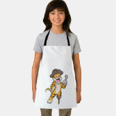 Tiger als Pirate mit Holzbein und Hooker Hand Schürze (Insitu)