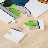 Tiger als Skater mit Skateboard Puzzle (Seite)