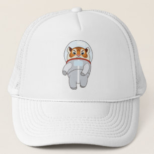 Tiger als Spaceman-Kostüm Truckerkappe
