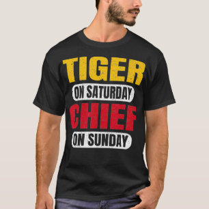Tiger am Samstag Chef am Sonntag Sportfans Vint T-Shirt