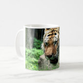 Tiger an der Bronx-Zoo-Tasse Kaffeetasse (Vorderseite Links)