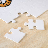 Tiger an der Yoga-Fitness Puzzle (Seite)