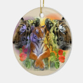 Tiger an Zoo Henrys Doorly Keramik Ornament (Links)