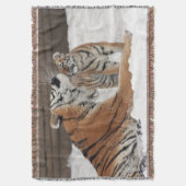 Tiger and Cub Hugs Decke (Vorderseite Vertikal)