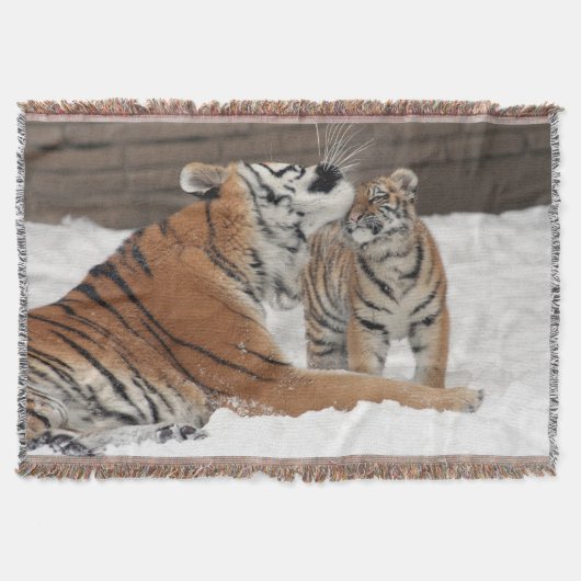 Tiger and Cub Hugs Decke (Vorderseite)