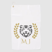 Tiger and Laurels Logo Golf Towel Golfhandtuch (Vorderseite)