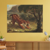 Tiger and Snake Eugene Delacroix Wall Art Leinwanddruck (Insitu (Wohnzimmer))