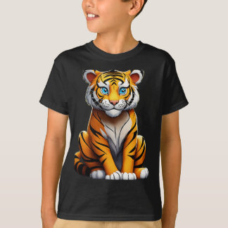 Tiger and Superhero Team-Up-T - Shirt