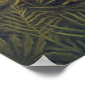 Tiger angreifen ein Pferd und einen schlafenden sc Poster (Ecke)