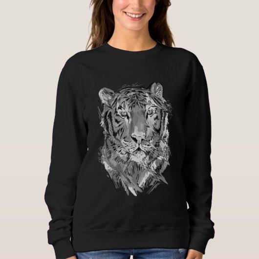 Tiger Animal Art Animal Lovers_3 Sweatshirt (Vorderseite)