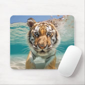 Tiger Animal Fun Nature Playing Water Mousepad (Mit Mouse)