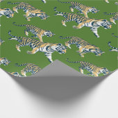 Tiger Animal Pattern Jungle Geschenkpapier (Ecke)