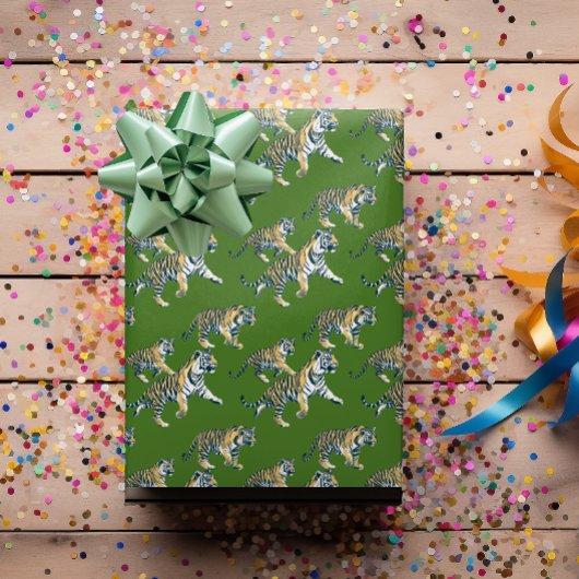 Tiger Animal Pattern Jungle Geschenkpapier