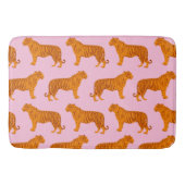 Tiger Animal Pink Modern Badematte (Vorderseite)