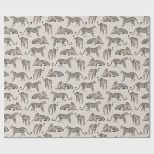 Tiger Animal Pink Modern Geschenkpapier (Flach)