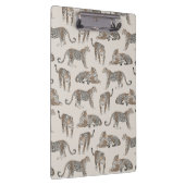 Tiger Animal Pink Modern Klemmbrett (Rechts)