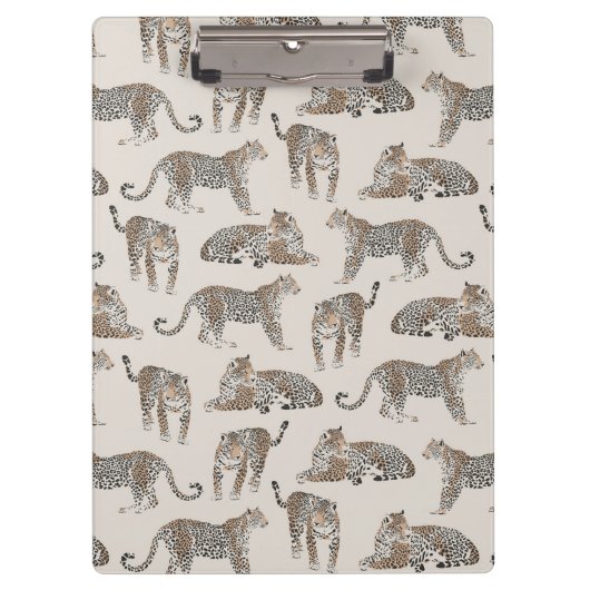 Tiger Animal Pink Modern Klemmbrett (Vorderseite)