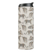 Tiger Animal Pink Modern Thermosbecher (Nach links gedreht)