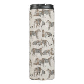 Tiger Animal Pink Modern Thermosbecher (Rückseite)