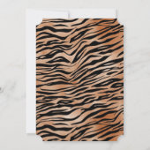 Tiger Animal Print Einladung (Rückseite)