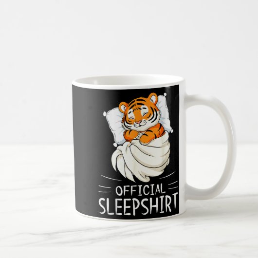 Tiger Animal Sleepshirt Pajamas Nightgown Kaffeetasse (Rechts)