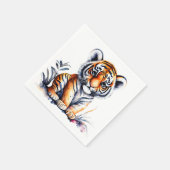 Tiger Animal Themed Party Serviette (Ecke)