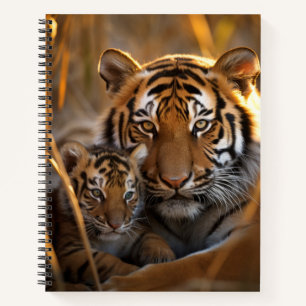 Tiger Animal Wild Beauty Freedom Wilderness Art Notizblock