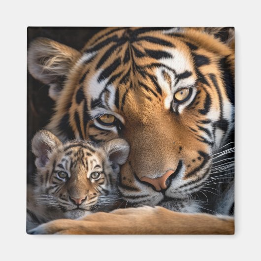 Tiger Animal Wild Beauty Freedom Wilderness Liebe Magnet (Vorne)