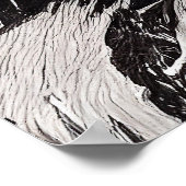 Tiger Animal Wild Nature Illustration Line Epic Poster (Ecke)