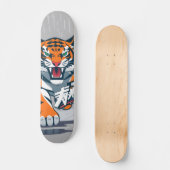 Tiger Anime Skateboard (Vorderseite)