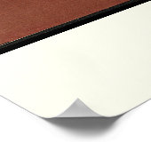 Tiger - Antike, farbenfrohe Buchillustration Poster (Ecke)