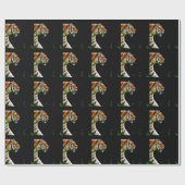 Tiger Approaching - Wildtierarbeiten Geschenkpapier (Flach)