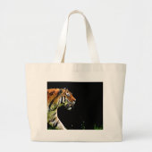 Tiger Approaching - Wildtierarbeiten Jumbo Stoffbeutel (Vorne)
