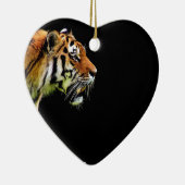 Tiger Approaching - Wildtierarbeiten Keramikornament (Rechts)