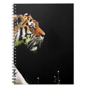 Tiger Approaching - Wildtierarbeiten Notizblock