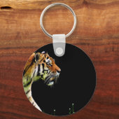 Tiger Approaching - Wildtierarbeiten Schlüsselanhänger (Vorderseite)