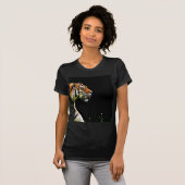 Tiger Approaching - Wildtierarbeiten T-Shirt (Vorne ganz)