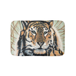 Tiger Art Color Pencil Zeichnend Badematte