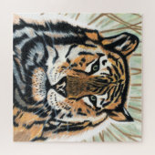 Tiger Art Color Pencil Zeichnend Puzzle (Horizontal)