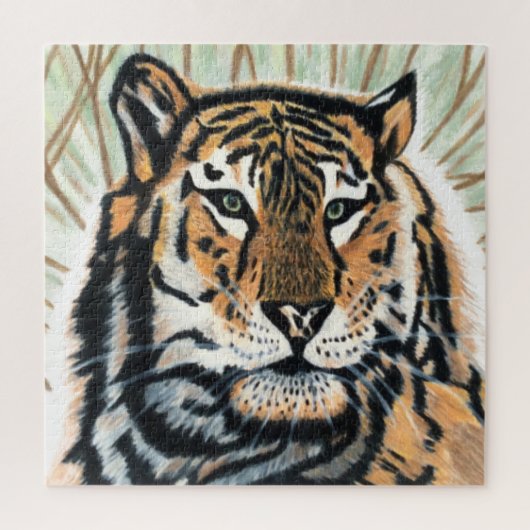 Tiger Art Color Pencil Zeichnend Puzzle (Vertikal)