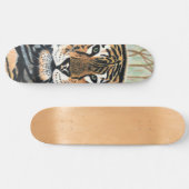 Tiger Art Color Pencil Zeichnend Skateboard (Horizontal)