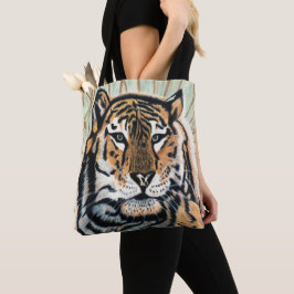 Tiger Art Color Pencil Zeichnend Tasche