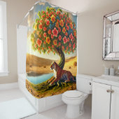 Tiger Art Duschvorhang (Beispiel)