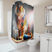 Tiger Art Duschvorhang (Beispiel)
