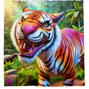 Tiger Art Duschvorhang