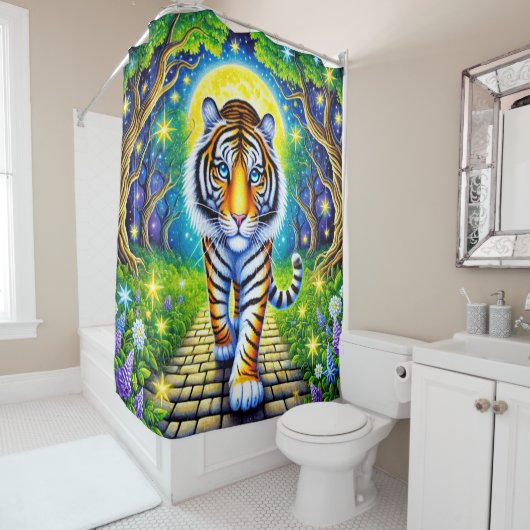 Tiger Art Duschvorhang (Beispiel)