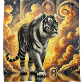 Tiger Art Duschvorhang (Vorderseite)