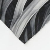 Tiger Art Farbe teilweise Schwarz-weiß Zeichnend Fleecedecke (Ecke)