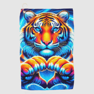 Tiger Art Golfhandtuch