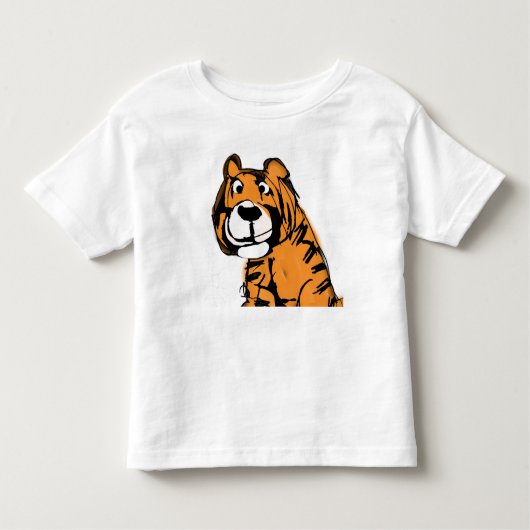 Tiger Art Kleinkind T-shirt (Vorderseite)
